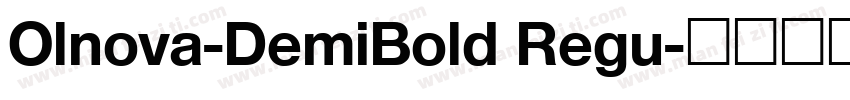 Olnova-DemiBold Regu字体转换